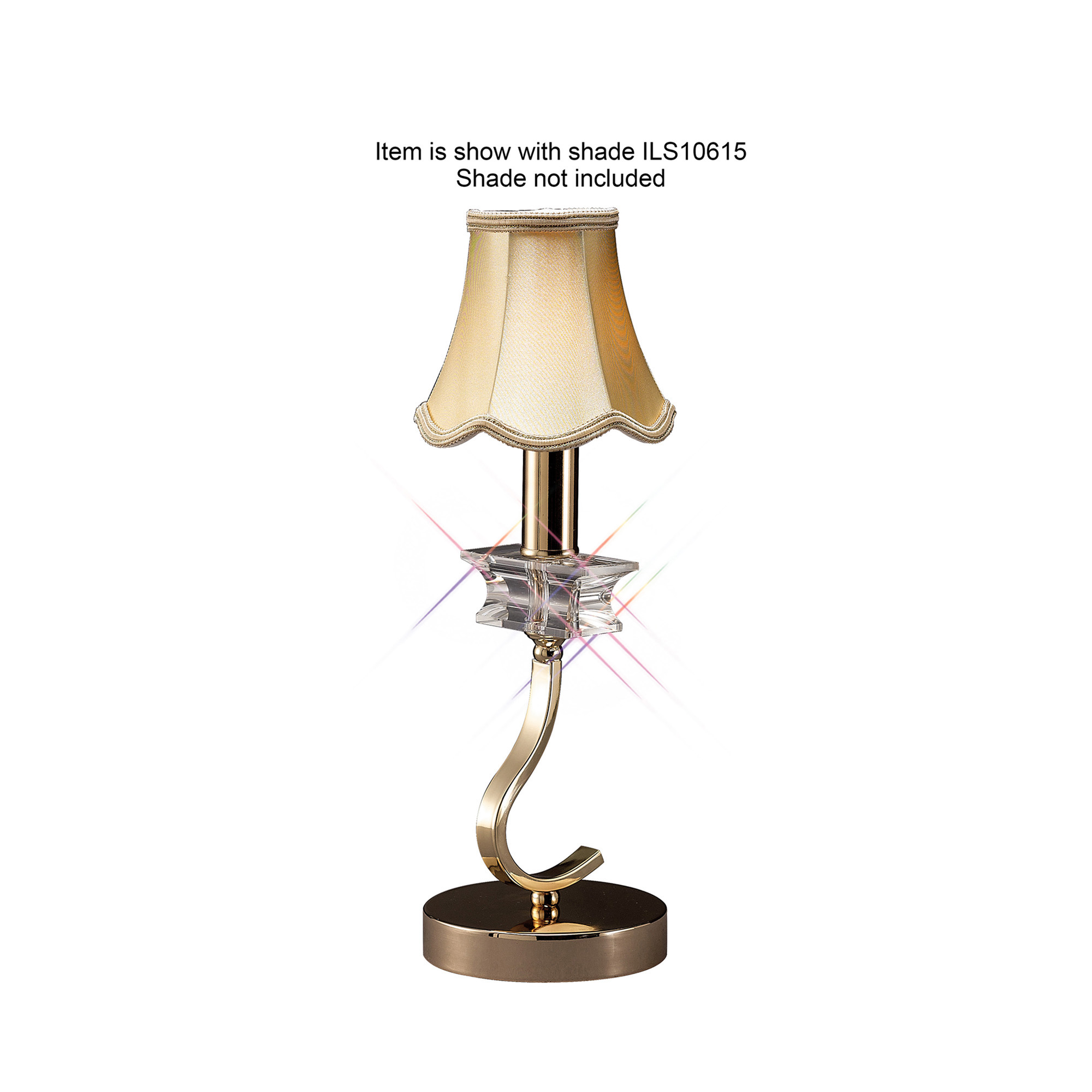 Nydia Crystal Table Lamps Diyas Armed Table Lamps